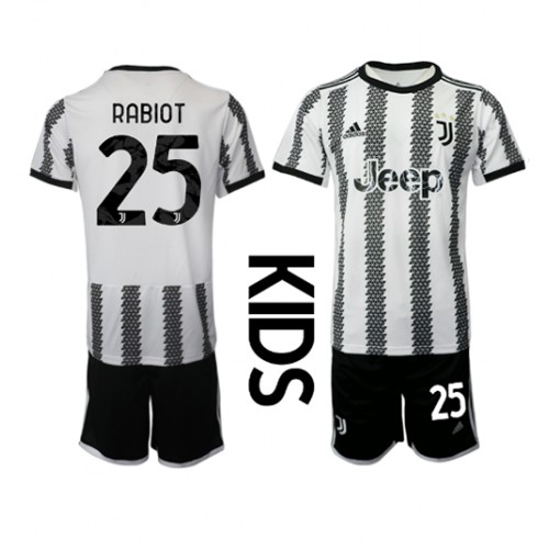 Juventus Adrien Rabiot #25 Hjemmedraktsett Barn 2022-23 Kortermet (+ Korte bukser) Juventus Adrien Rabiot #25 Hjemmedraktsett Barn 2022-23 Kortermet (+ Korte bukser)